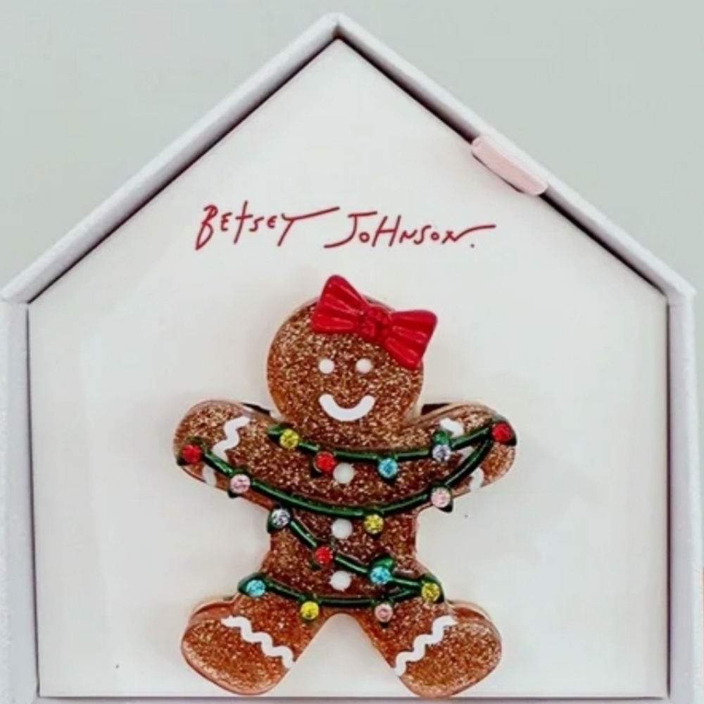 Betsey Johnson Gingerbread Girl Brooch